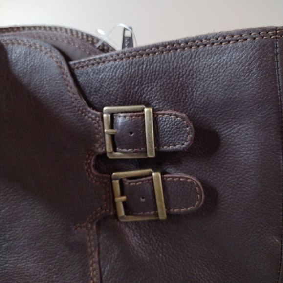 NWT BOC Born Tall Brown Leather Riding Boots Size 7.5M - Picture 5 of 8